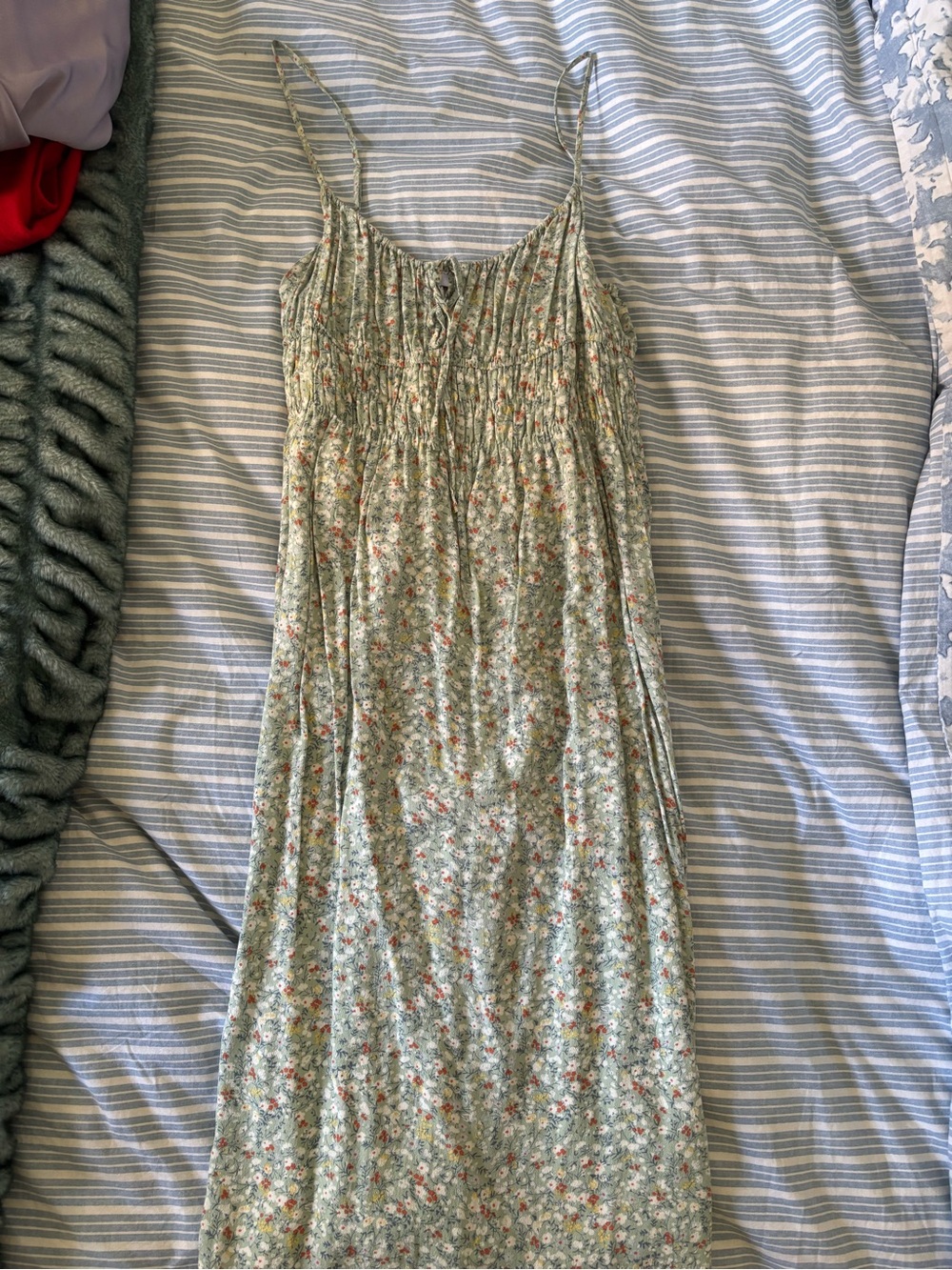 Rails Octavia Light Green Floral Midi Sundress - Picture 3 of 4